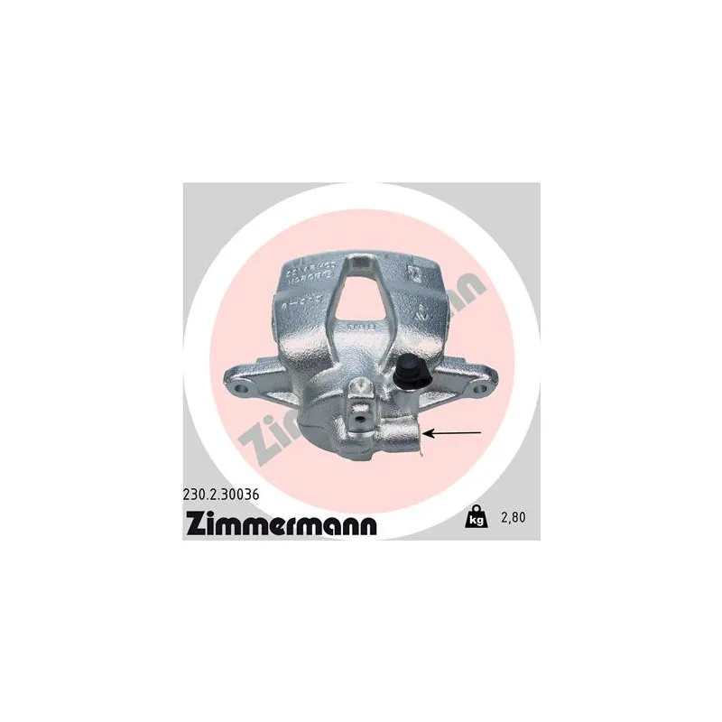 Étrier de frein avant droit ZIMMERMANN 230.2.30036
