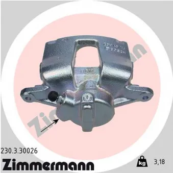 Étrier de frein arrière gauche ZIMMERMANN 230.3.30026