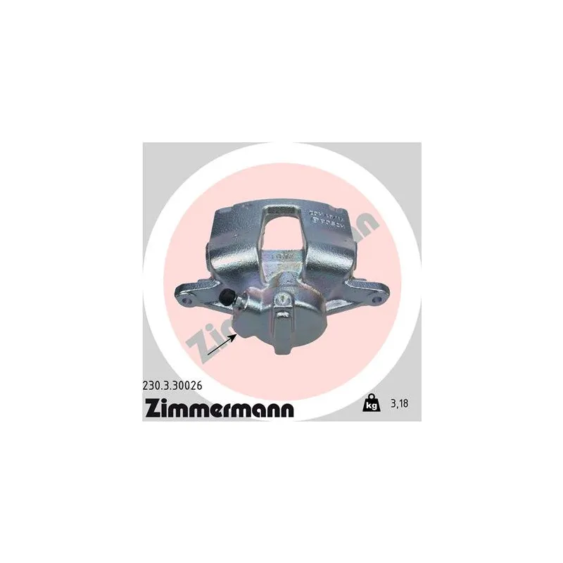 Étrier de frein arrière gauche ZIMMERMANN 230.3.30026