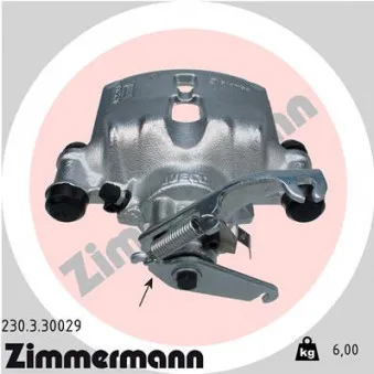 Étrier de frein arrière gauche ZIMMERMANN 230.3.30029