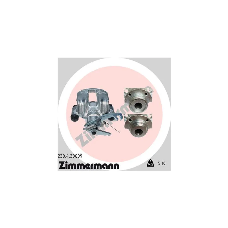 Étrier de frein arrière droit ZIMMERMANN 230.4.30009