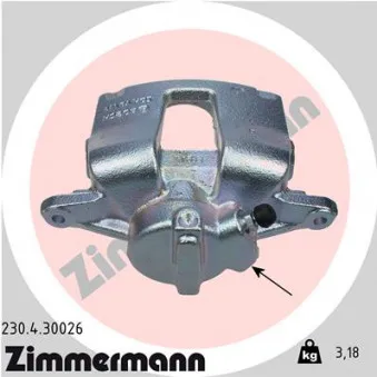 Étrier de frein arrière droit ZIMMERMANN 230.4.30026