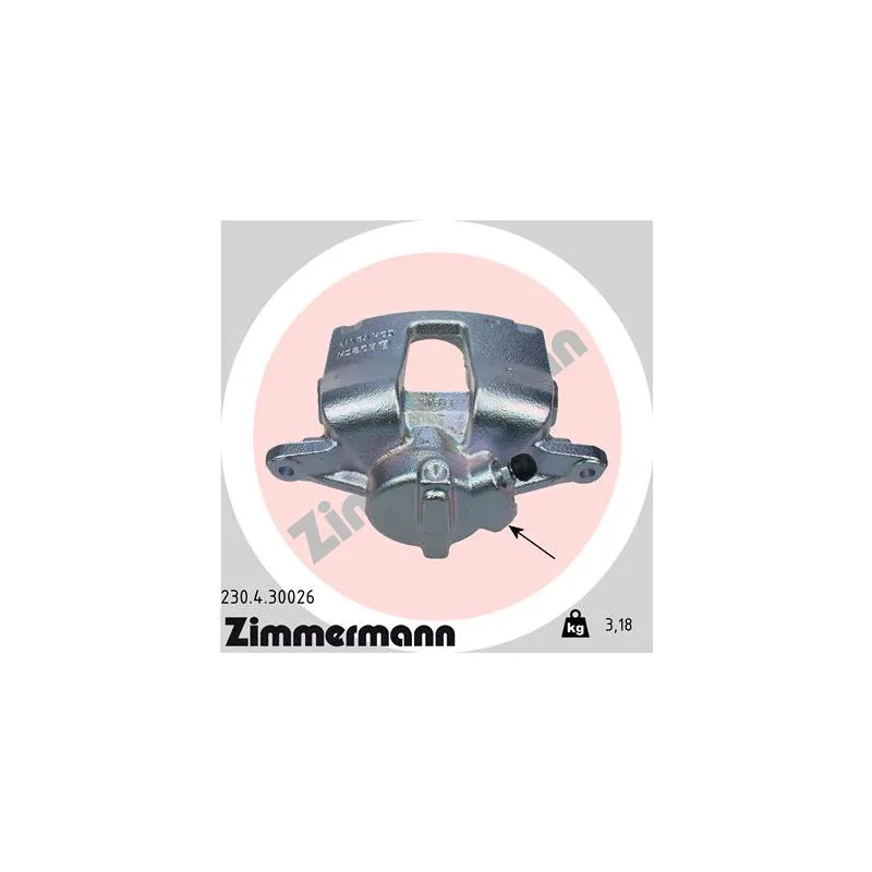 Étrier de frein arrière droit ZIMMERMANN 230.4.30026