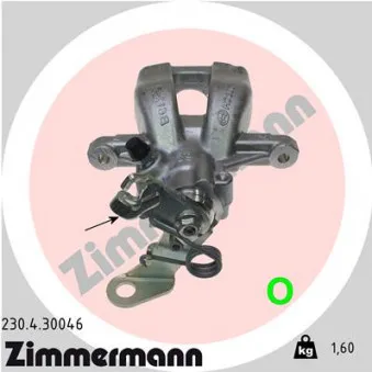 Étrier de frein arrière droit ZIMMERMANN 230.4.30046