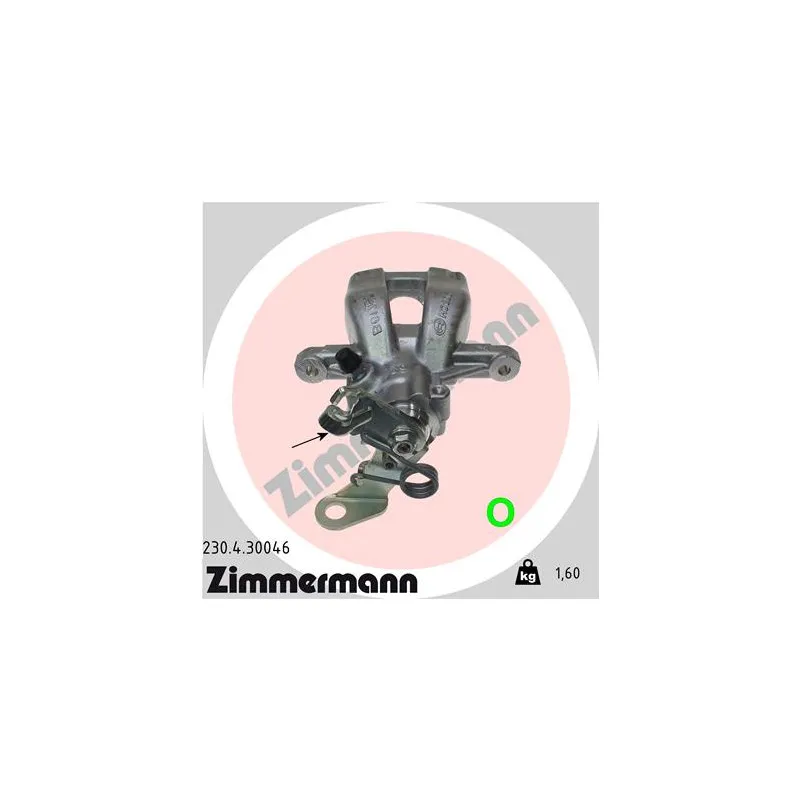 Étrier de frein arrière droit ZIMMERMANN 230.4.30046