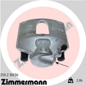 Étrier de frein avant droit ZIMMERMANN 250.2.10036
