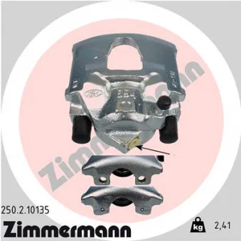 Étrier de frein avant droit ZIMMERMANN 250.2.10135