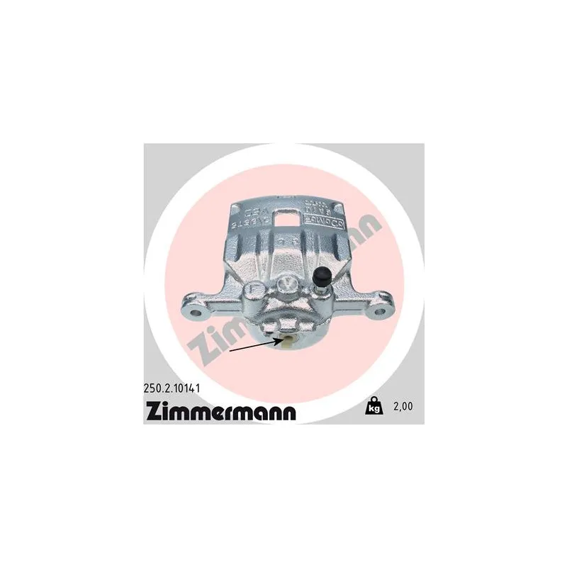 Étrier de frein avant droit ZIMMERMANN 250.2.10141