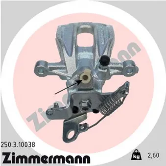 Étrier de frein arrière gauche ZIMMERMANN 250.3.10038