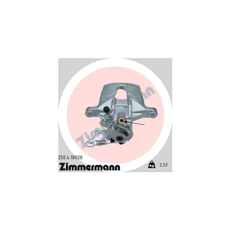 Étrier de frein arrière droit ZIMMERMANN 250.4.10020