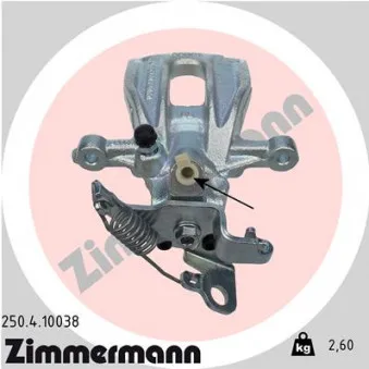 Étrier de frein arrière droit ZIMMERMANN 250.4.10038