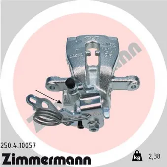 Étrier de frein arrière droit ZIMMERMANN 250.4.10057