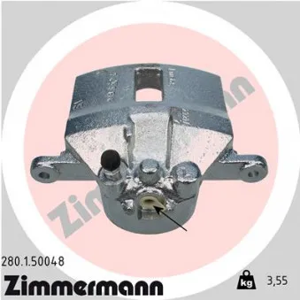Étrier de frein avant gauche ZIMMERMANN 280.1.50048