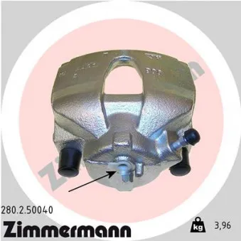 Étrier de frein avant droit ZIMMERMANN 280.2.50040