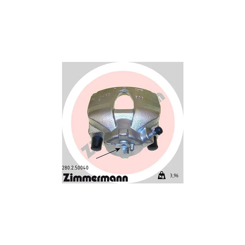 Étrier de frein avant droit ZIMMERMANN 280.2.50040