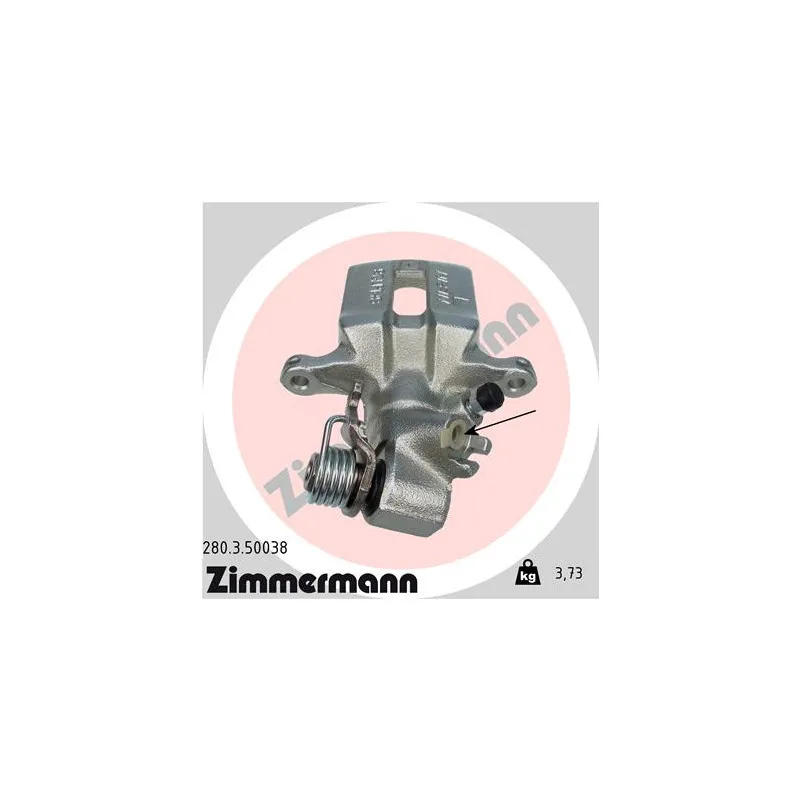 Étrier de frein arrière gauche ZIMMERMANN 280.3.50038