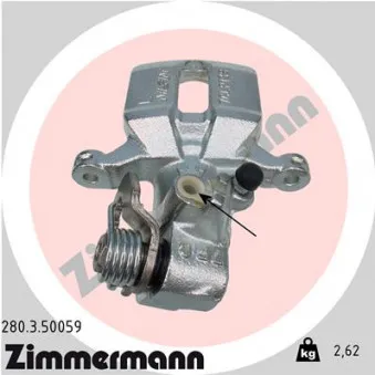 Étrier de frein arrière gauche ZIMMERMANN 280.3.50059