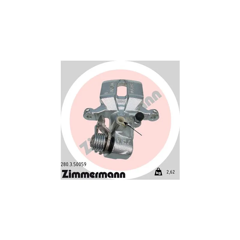 Étrier de frein arrière gauche ZIMMERMANN 280.3.50059