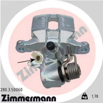Étrier de frein arrière gauche ZIMMERMANN 280.3.50060