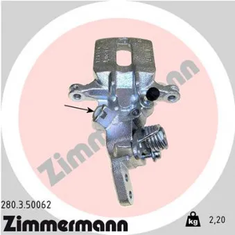 Étrier de frein arrière gauche ZIMMERMANN 280.3.50062