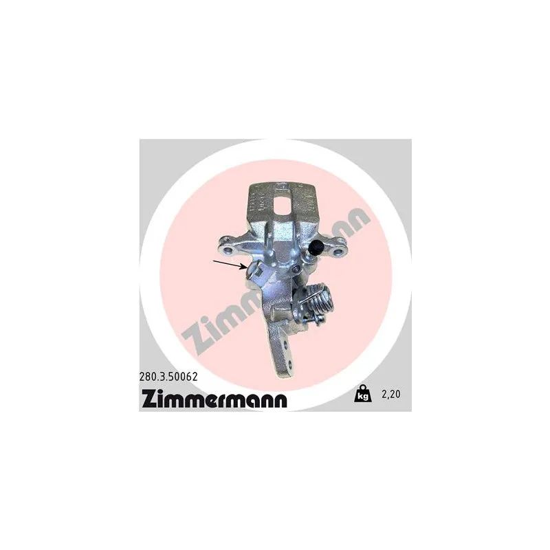 Étrier de frein arrière gauche ZIMMERMANN 280.3.50062