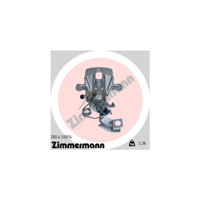 Étrier de frein arrière droit ZIMMERMANN 280.4.50014