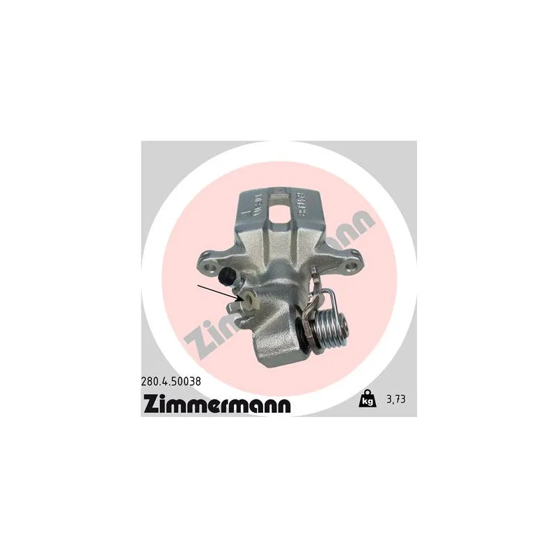 Étrier de frein arrière droit ZIMMERMANN 280.4.50038