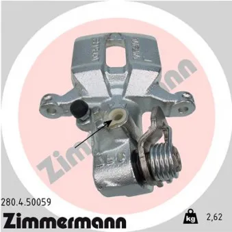 Étrier de frein arrière droit ZIMMERMANN 280.4.50059