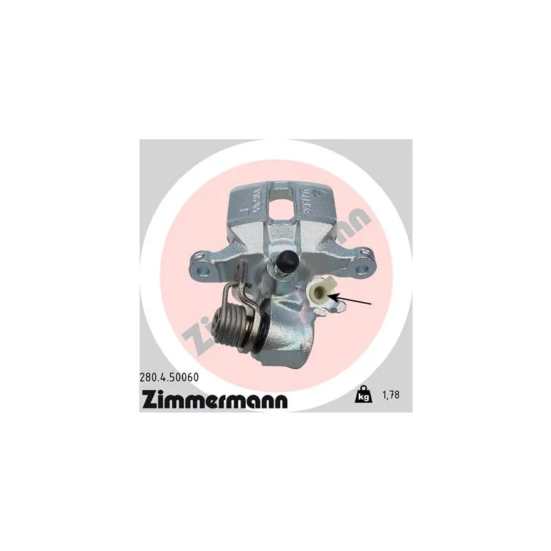 Étrier de frein arrière droit ZIMMERMANN 280.4.50060