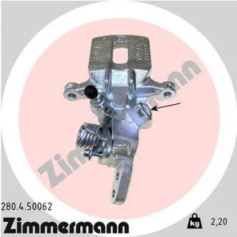 Étrier de frein arrière droit ZIMMERMANN 280.4.50062
