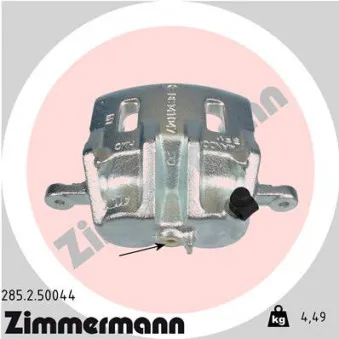 Étrier de frein avant droit ZIMMERMANN 285.2.50044