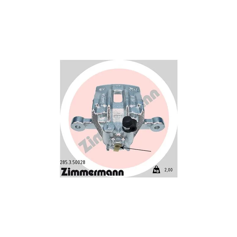Étrier de frein arrière gauche ZIMMERMANN 285.3.50028