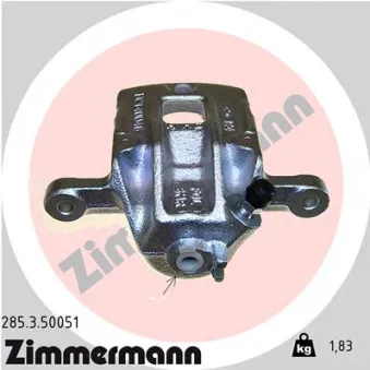 Étrier de frein arrière gauche ZIMMERMANN 285.3.50051