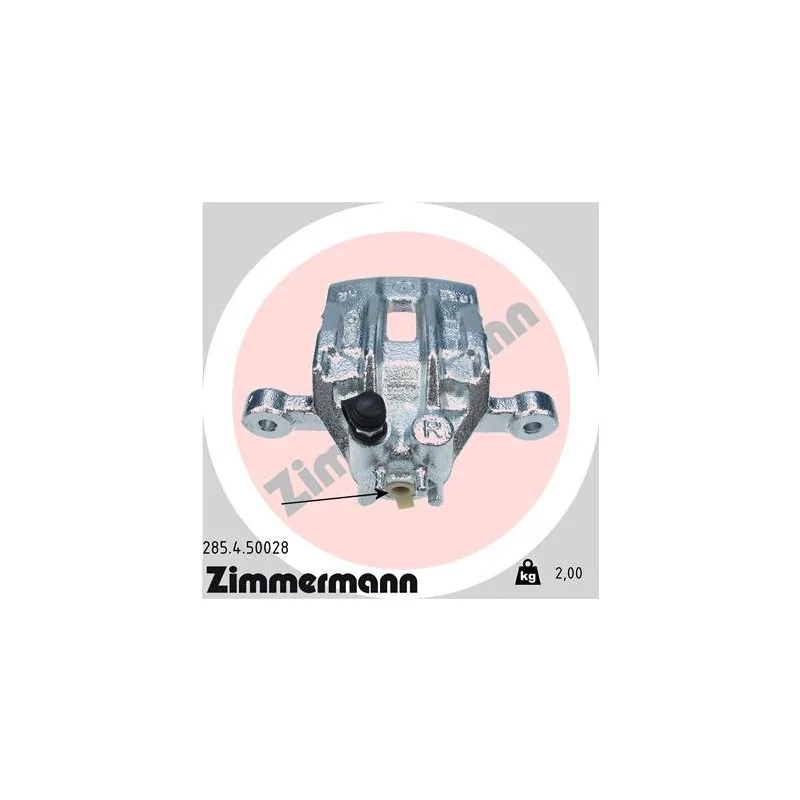 Étrier de frein arrière droit ZIMMERMANN 285.4.50028