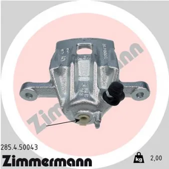 Étrier de frein arrière droit ZIMMERMANN 285.4.50043