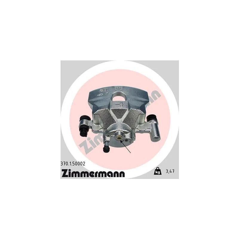Étrier de frein avant gauche ZIMMERMANN 370.1.50002