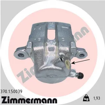 Étrier de frein avant gauche ZIMMERMANN 370.1.50039