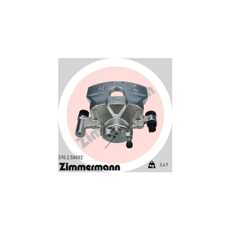 Étrier de frein avant droit ZIMMERMANN 370.2.50002