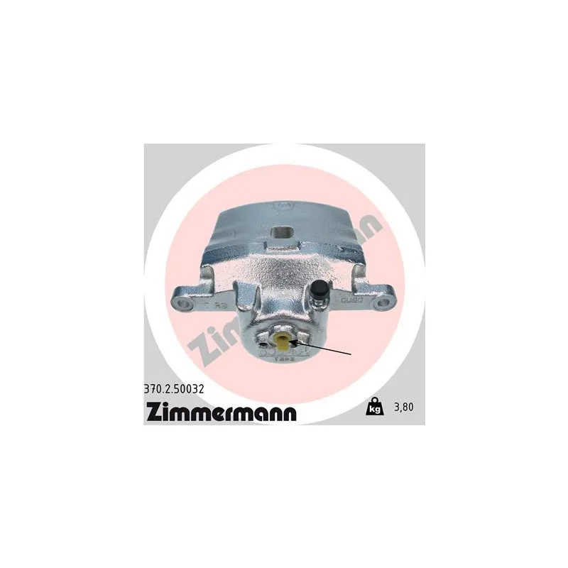 Étrier de frein avant droit ZIMMERMANN 370.2.50032