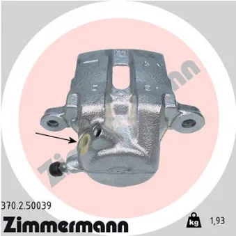 Étrier de frein avant droit ZIMMERMANN 370.2.50039