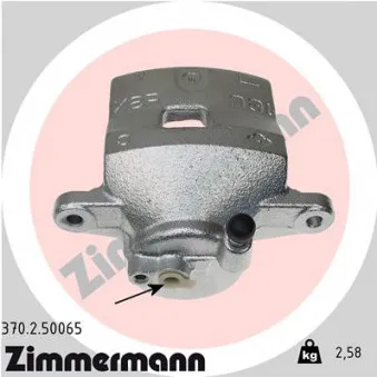 Étrier de frein avant droit ZIMMERMANN 370.2.50065
