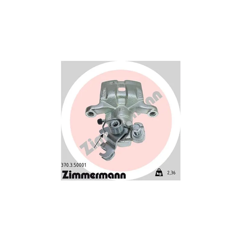 Étrier de frein arrière gauche ZIMMERMANN 370.3.50001