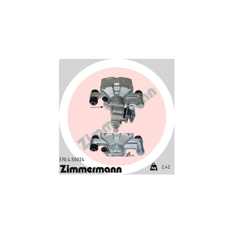 Étrier de frein arrière droit ZIMMERMANN 370.4.50024