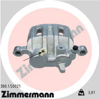 Étrier de frein avant gauche ZIMMERMANN 380.1.50021