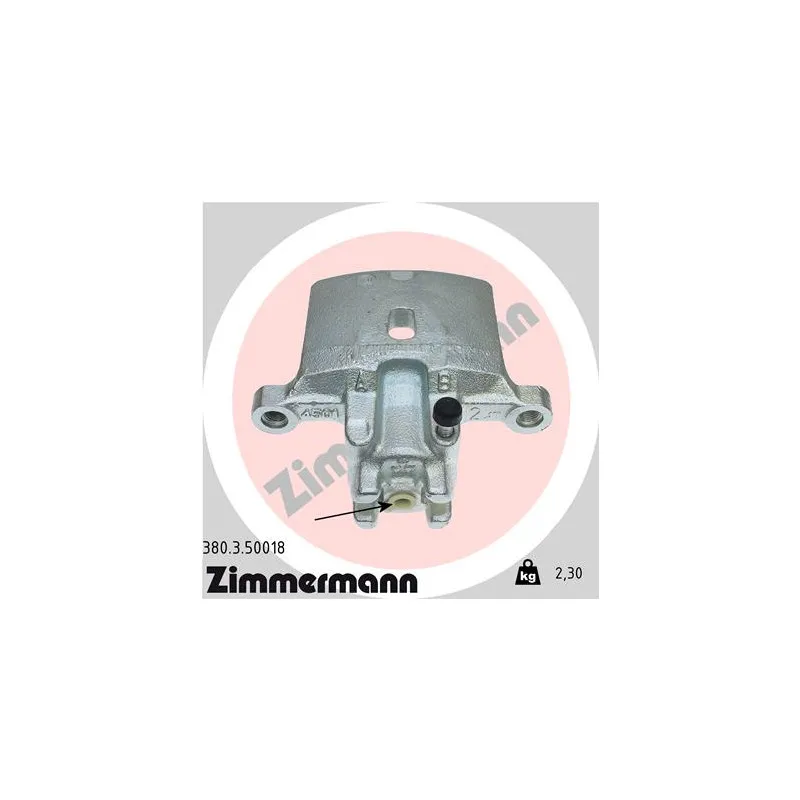 Étrier de frein arrière gauche ZIMMERMANN 380.3.50018