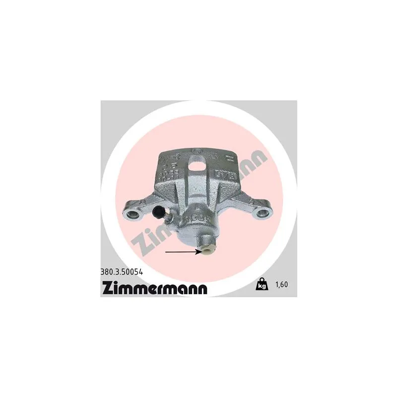 Étrier de frein arrière gauche ZIMMERMANN 380.3.50054