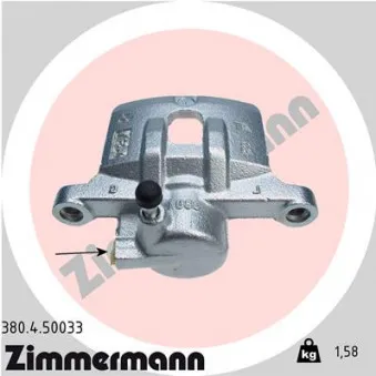 Étrier de frein arrière droit ZIMMERMANN 380.4.50033