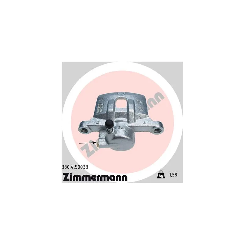 Étrier de frein arrière droit ZIMMERMANN 380.4.50033