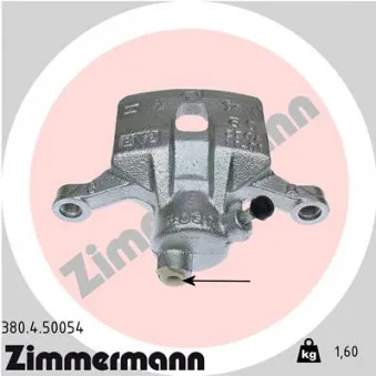 Étrier de frein arrière droit ZIMMERMANN 380.4.50054