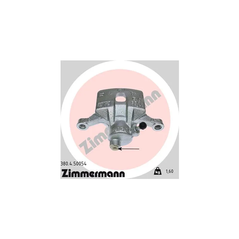 Étrier de frein arrière droit ZIMMERMANN 380.4.50054